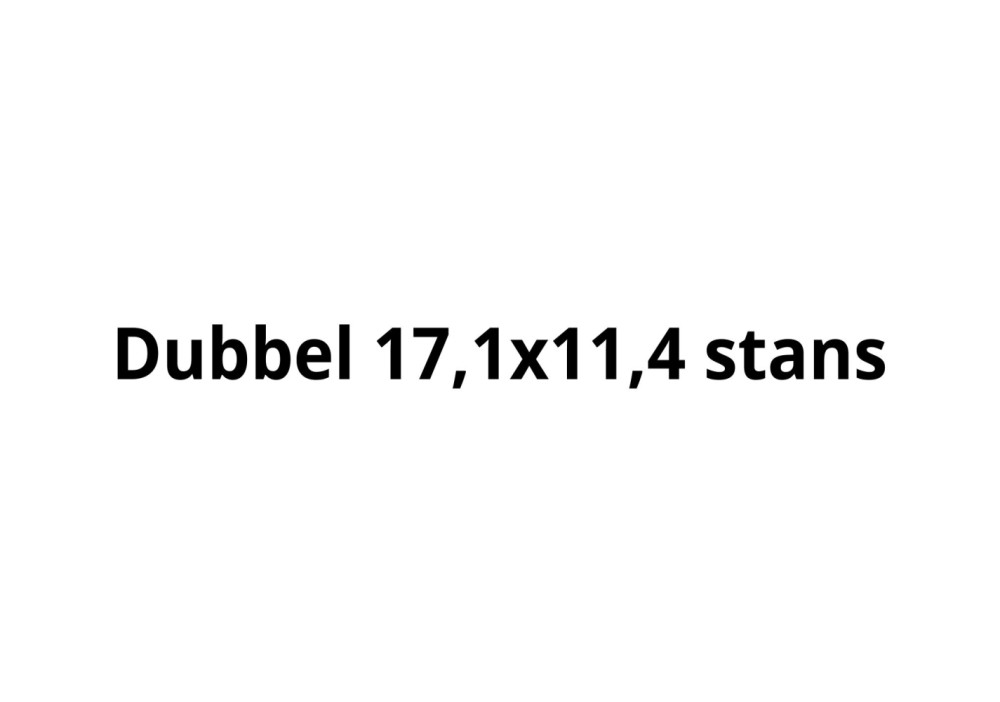 Dubbel 17,1x11,4 STANS