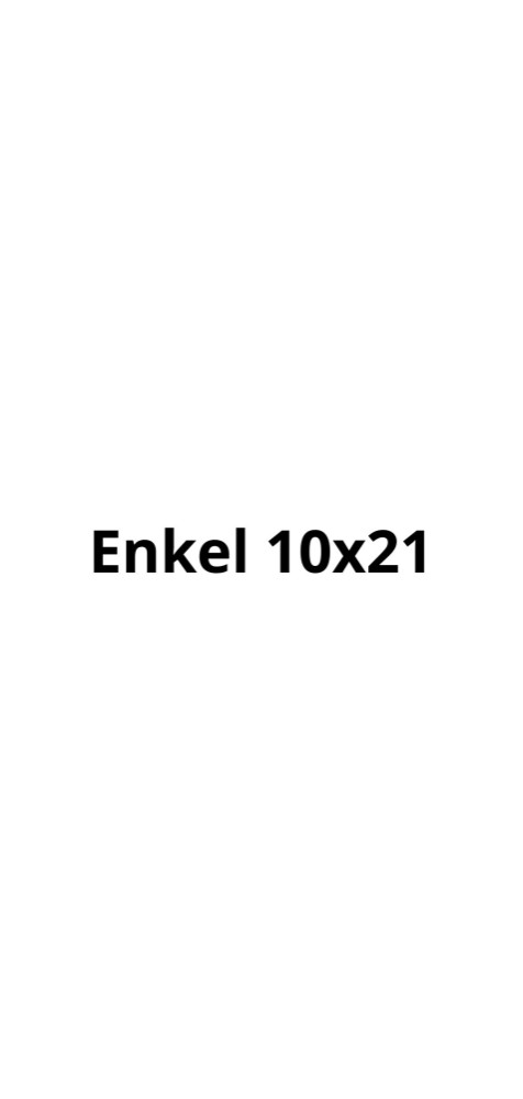 enkel 10x21